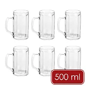 《EXCELSA》經典直紋啤酒杯6入 | 調酒杯 雞尾酒杯 水杯 - 500ml