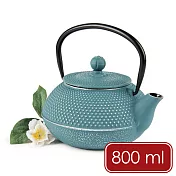 《EXCELSA》Oriented鑄鐵濾茶壺 | 茶具 煮茶壺 日式茶壺 燒水壺 鑄鐵茶壺 - 綠松石800ml