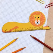 《Rex LONDON》木製文具量尺 | 量尺 文具尺 可愛文具 - 獅子15cm