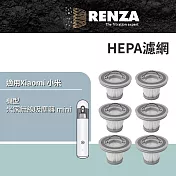 適用 Xiaomi 小米 米家無線吸塵器 mini 無線吸塵器 HEPA濾網 濾芯 濾心 6入組