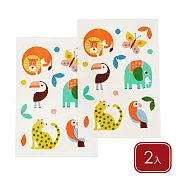 《Rex LONDON》兒童紋身貼紙2入 | 紋身貼紙 派對扮裝 小朋友紋身 - 熱帶動物