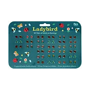 《Rex LONDON》兒童耳朵貼紙30對 | 耳環 耳朵貼紙 耳釘貼 - 瓢蟲