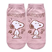 【ONEDER 旺達棉品】史努比直版襪 Snoopy親子襪 台灣製棉襪女襪-  粉(15-22) SN-A505