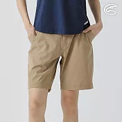 ADISI 女彈性透氣快乾休閒五分褲 AP2511084 黃卡其 (S-XL) S 黃卡其