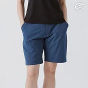 ADISI 女彈性透氣快乾休閒五分褲 AP2511084 蔚藍 (S-XL) S 蔚藍