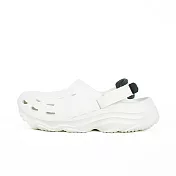 Adidas Maxxclcog [JH9845] 男女 運動休閒涼鞋 涼拖鞋 洞洞鞋 魔鬼氈 舒適 白 黑