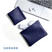 【amuok】品牌彈片收納袋(大+小) 旅行收納包 收納包- 海藍