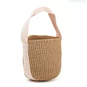 Chloe Mifuko草編包- 粉色