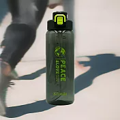 Kiyodo彈跳吸管水壺-1L-灰黑色X1支+粉紅色X1支