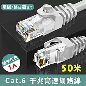 Cat.6標準RJ45網路傳輸圓線-50米