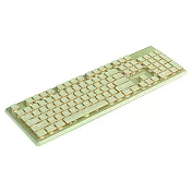 EWEADN 前行者 V3 有線鍵盤 靜音鍵盤 辦公鍵盤 巧克力鍵盤 注音 倉頡 -抹茶色/黃光