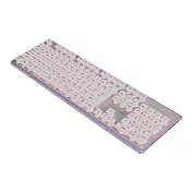 EWEADN 前行者 V3 有線鍵盤 靜音鍵盤 辦公鍵盤 巧克力鍵盤 注音 倉頡 -白色/白光