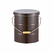 日本渡邊金屬｜OBAKETSU手工製儲米桶 5kg 棕色