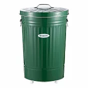 日本渡邊金屬｜OBAKETSU 手工製附輪垃圾桶 42L(送垃圾袋環) 綠色