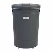 日本渡邊金屬｜OBAKETSU 手工製附輪垃圾桶 42L(送垃圾袋環) 灰色