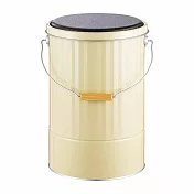 日本渡邊金屬|OBAKETSU 手工製凳子儲物桶 L 象牙色