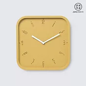 pana objects|TIMY-S-復刻時光方型掛鐘 (黃)