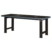 【SHUTER 樹德】210cm高荷重樹德板工作桌-已組裝 黑色 /組 WH-7T