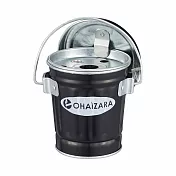 日本渡邊金屬｜ohaizara 手工製桌上型煙灰缸 0.35L 2入組 黑色 2入組