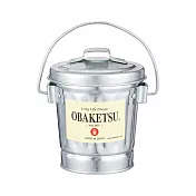 日本渡邊金屬｜OBAKETSU 手工製多功能迷你桶 0.35L 銀色