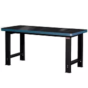 【SHUTER 樹德】180cm高荷重樹德板工作桌-已組裝 黑色 /組 WH-6T