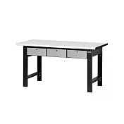 【SHUTER 樹德】150cm中型耐磨工作桌-已組裝 黑色 /組 WMD-5M