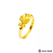 JoveGold漾金飾 心蝶飛舞黃金戒指
