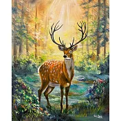 【玲廊滿藝】曾啟文-森林之光50x40cm