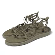 Teva 涼鞋 W Voya Infinity 女鞋 燒橄欖綠 記憶鞋床 羅馬鞋 綁帶 1019622BTOL 23cm BURNT OLIVE