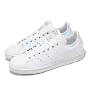 adidas 休閒鞋 Stan Smith J 大童 女鞋 白 炫彩 皮革 史密斯 愛迪達 FX7521 23cm WHITE/SILVER