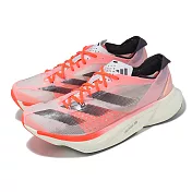 adidas 競速跑鞋 Adizero Adios Pro 3 W 女鞋 粉紅 黑 回彈 緩震 運動鞋 愛迪達 ID3612 22.5cm PINK/BLACK