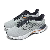Mizuno 慢跑鞋 Wave Inspire 21 超寬楦 男鞋 灰 白 波浪片 支撐 運動鞋 美津濃 J1GC2545-53 25.5cm GREY/NAVY