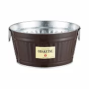 日本渡邊金屬｜OBAKETSU 手工製多功能迷你桶 7.5L 2入組 棕色 2入組