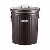 日本渡邊金屬｜OBAKETSU 手工製垃圾桶 33L(送垃圾袋環) 棕色