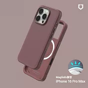 犀牛盾 iPhone 16 Pro Max(6.9吋) SolidX(MagSafe兼容)強化吸震緩衝防摔手機殼- 深紫紅