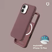 犀牛盾 iPhone 16 Plus(6.7吋) SolidX(MagSafe兼容)強化吸震緩衝防摔手機殼- 深紫紅