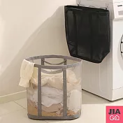 JIAGO 壁掛洗衣籃髒衣收納籃 灰色