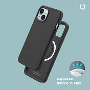 犀牛盾 iPhone 15 Plus(6.7吋) SolidX(MagSafe兼容)強化吸震緩衝防摔手機殼- 經典黑