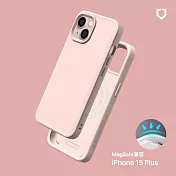 犀牛盾 iPhone 15 Plus(6.7吋) SolidX(MagSafe兼容)強化吸震緩衝防摔手機殼- 櫻花粉