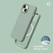 犀牛盾 iPhone 15 Plus(6.7吋) SolidX(MagSafe兼容)強化吸震緩衝防摔手機殼- 鼠尾草綠