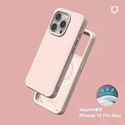 犀牛盾 iPhone 15 Pro Max(6.7吋) SolidX(MagSafe兼容)強化吸震緩衝防摔手機殼- 櫻花粉