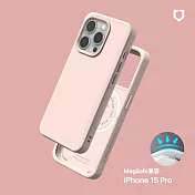 犀牛盾 iPhone 15 Pro(6.1吋) SolidX(MagSafe兼容)強化吸震緩衝防摔手機殼- 櫻花粉