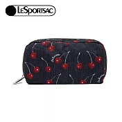 LeSportsac 2025夏季新品 Rectangular Cosmetic 長形化妝包(6511) HC98經典櫻桃