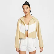 NIKE AS W NSW NK WR WVN LTWT HDED 女休閒外套-HJ1183783 L 卡其色