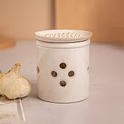 《KitchenCraft》Idilica陶製磨泥皿+收納罐(米) | 研磨 磨泥器 摩薑末