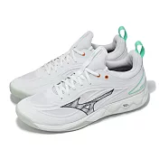 Mizuno 排球鞋 Wave Luminous 3 男鞋 白 黑 緩衝 室內運動 羽排鞋 美津濃 V1GA2420-16 26cm WHITE/BLACK