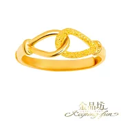 【金品坊】黃金戒指情意相扣戒指