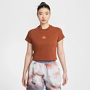 NIKE AS W ACG DF BABY LUNGS SS 女短袖上衣-HM6085245 XS 棕色
