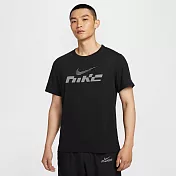 NIKE AS M NK DF UV MILER FLASH SS 男短袖上衣-IB4128010 XL 黑色