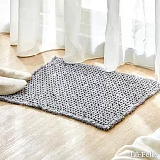 義大利La Belle《華夫格》瞬吸速乾可水洗止滑地墊 60*45CM(共三色)-灰色